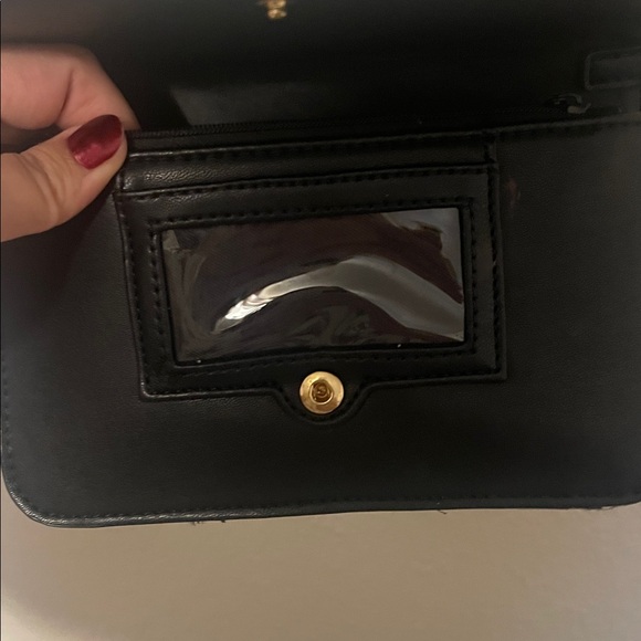Black Nine West crossbody bag with coin purse - Picture 3 of 4